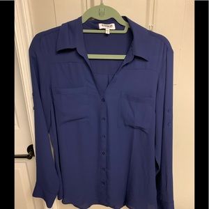 Brand New navy blue blouse from express